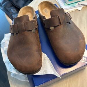 Birkenstock Boston 42 Habana leather barely worrn